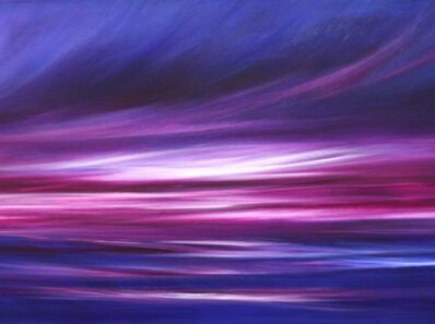 Abstract sunset painting Eternal Horizon