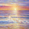 sunset painting eternal shore closeup