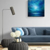 lumiere abstract seascape painting in room