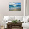 Windswept Shore seascape painting in room