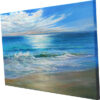 Windswept Shore original seascape painting side view