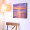 Sundown II canvas print in room