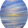 Winter Sunrise seascape painting
