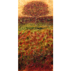 Autumn Jewels abstract tree painting for sale
