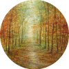 Autumn Trees II woodland landscape painting