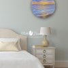 A sunset to remember seascape painting in room setting