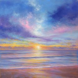 The Break of Dawn seascape sunrise painting for sale