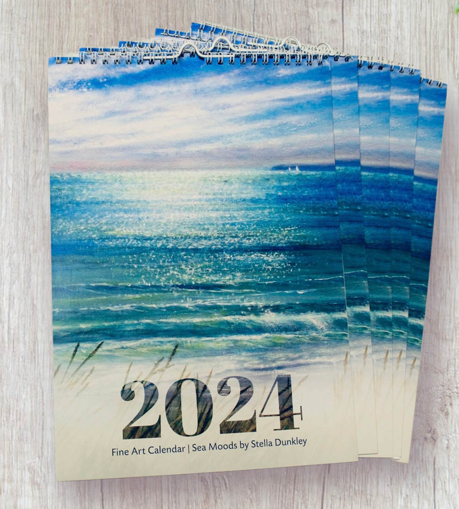 Calendar 2024 Sea Moods Stella Dunkley Original Fine Art