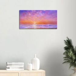 Amber Sunrise Canvas Print - 60 x 30 x 2 cm