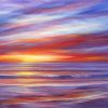 sunset paintings for sale Radiant Shore by Stella Dunkley