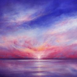 Serene Evening canvas sunset art print for sale
