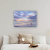 Sunset seascape painting for sale, an evening walk, above bed