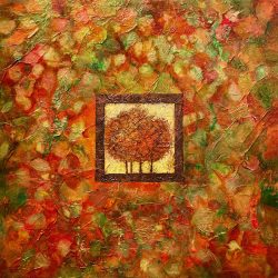 Autumn Tapestry trees painting for sale