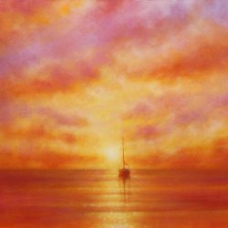 Sunset Repose art print on canvas for sale