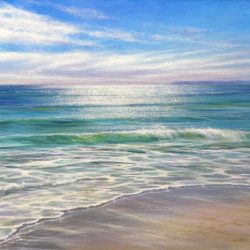 The Peaceful Shore seascape giclee print on canvas for sale