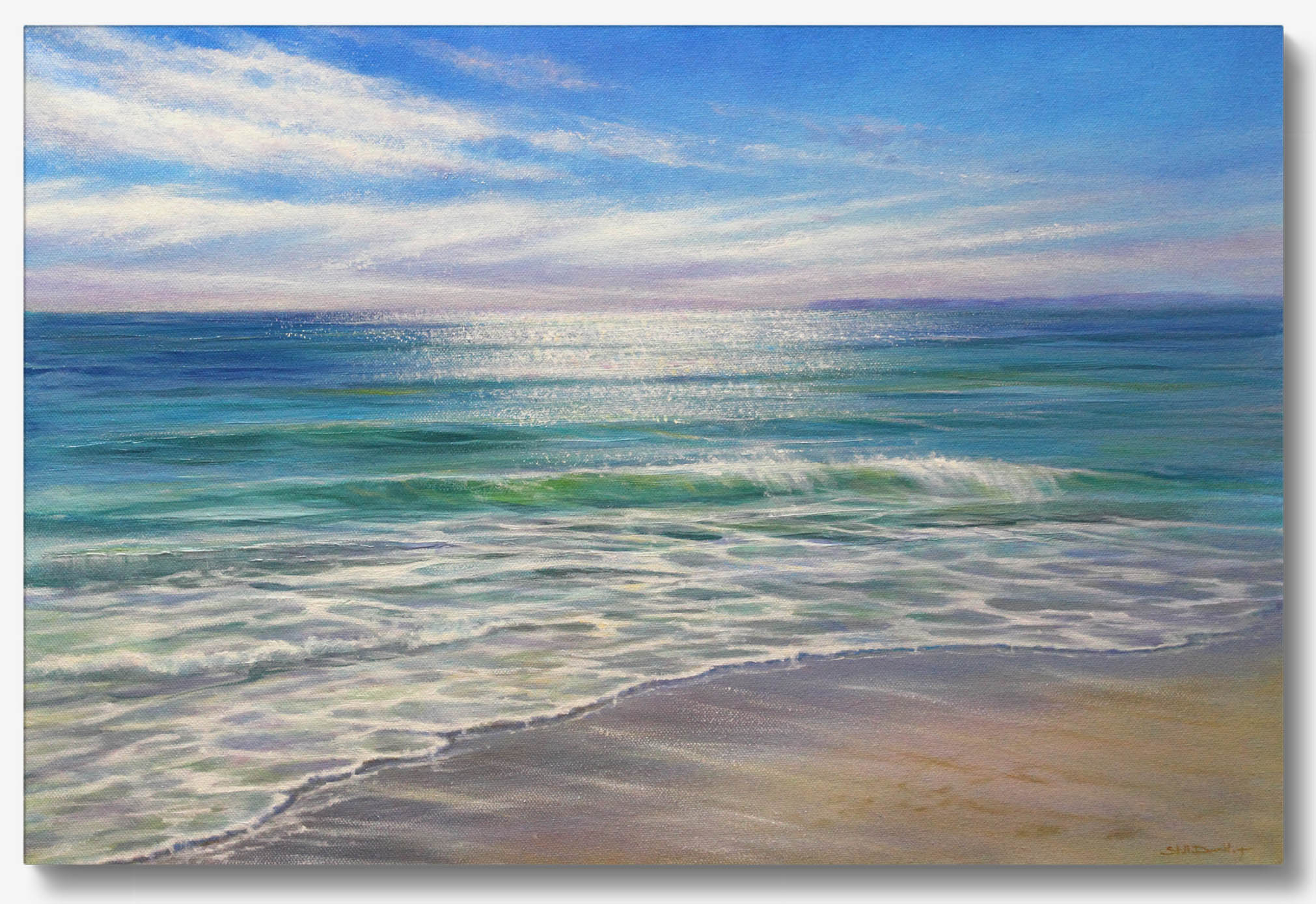 The Peaceful Shore giclee print on canvas for sale