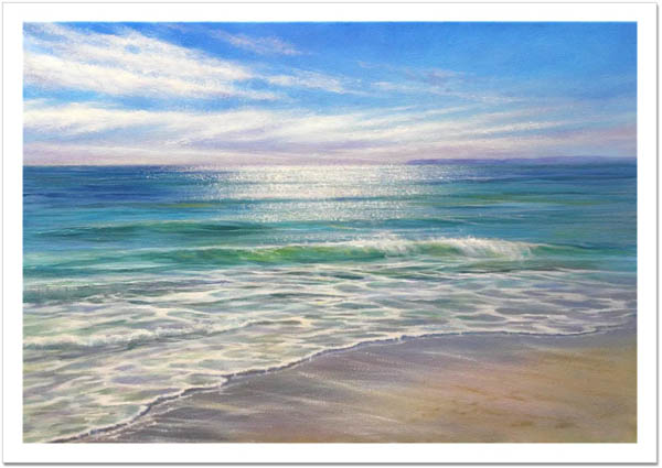 The Peaceful Shore seascape ltd edition giclee print for sale