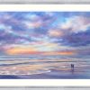 An Evening Walk framed (example frame the print is sold unframed))
