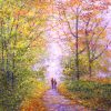 One Autumn Day art greeting card
