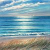 To the Beach seascape oil painting