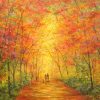 Autumn Sunlight art greeting card